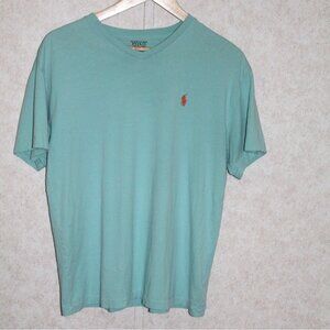 Polo‎ R. Lauren & Co. Men's V-neck Blue T-shirt Size Small